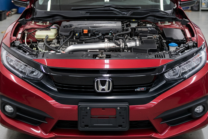 Rebuilt Honda Civic engine